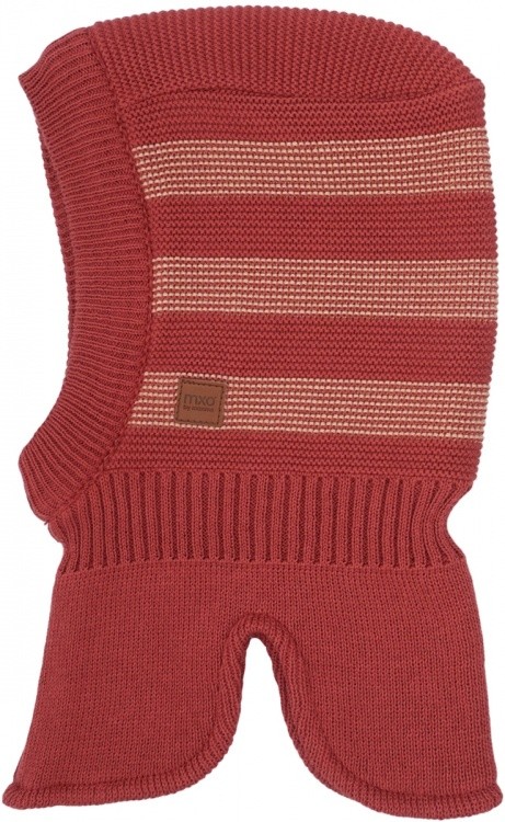 maximo Kids' Balaclava GOTS With Stripes maximo Kids' Balaclava GOTS With Stripes Farbe / color: rot ()