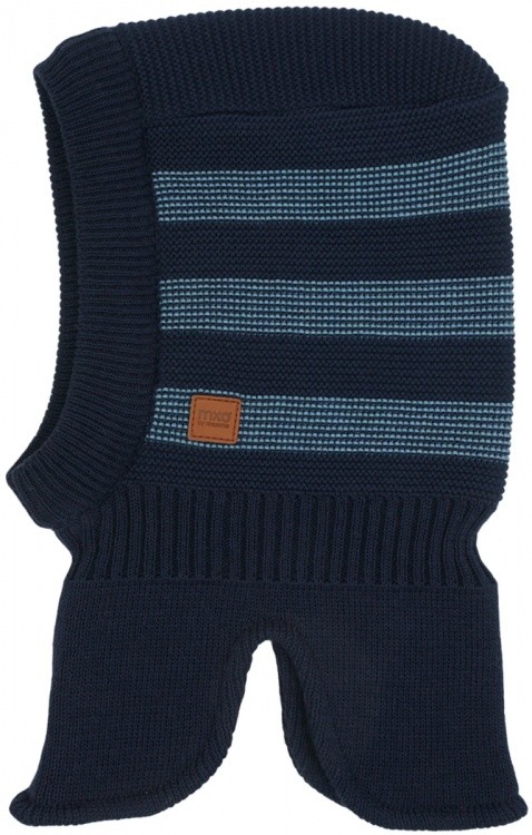 maximo Kinderschlupfmütze GOTS mit Streifen maximo Kinderschlupfmütze GOTS mit Streifen Farbe / color: navy ()