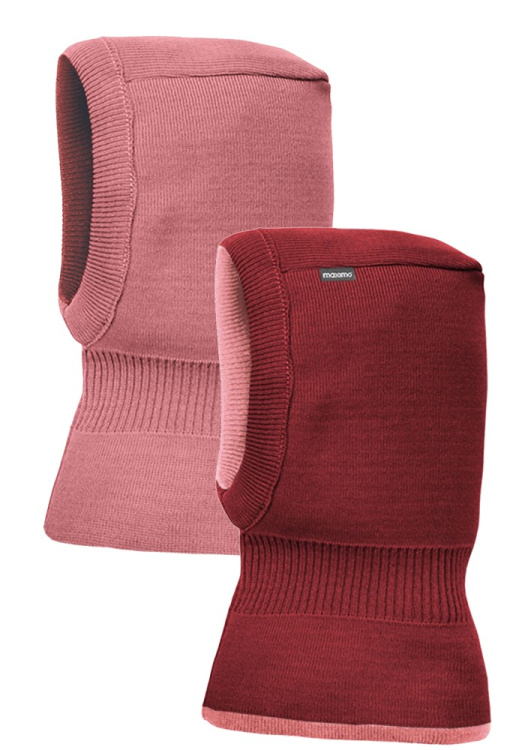 maximo Kids' Balaclava Merino 2-Tone maximo Kids' Balaclava Merino 2-Tone Farbe / color: rot ()