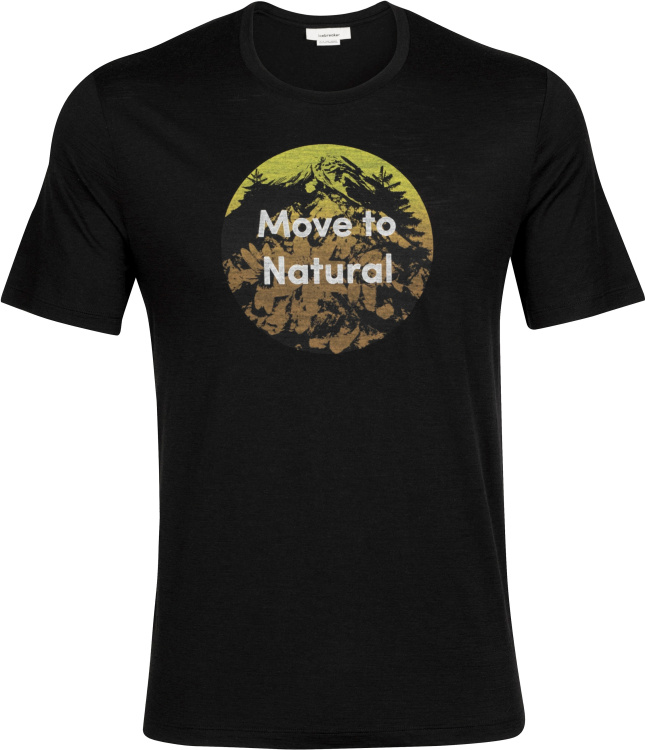 Icebreaker Mens Tech Lite II SS Tee Icebreaker Mens Tech Lite II SS Tee Farbe / color: nat black ()