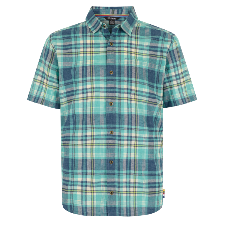 Sherpa Adventure Gear Hosh Plaid SS Shirt Men Sherpa Adventure Gear Hosh Plaid SS Shirt Men Farbe / color: azule ()