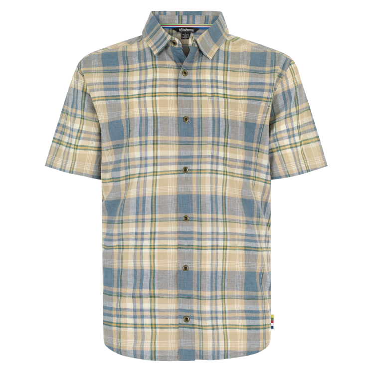 Sherpa Adventure Gear Hosh Plaid SS Shirt Men Sherpa Adventure Gear Hosh Plaid SS Shirt Men Farbe / color: bardiya sand ()