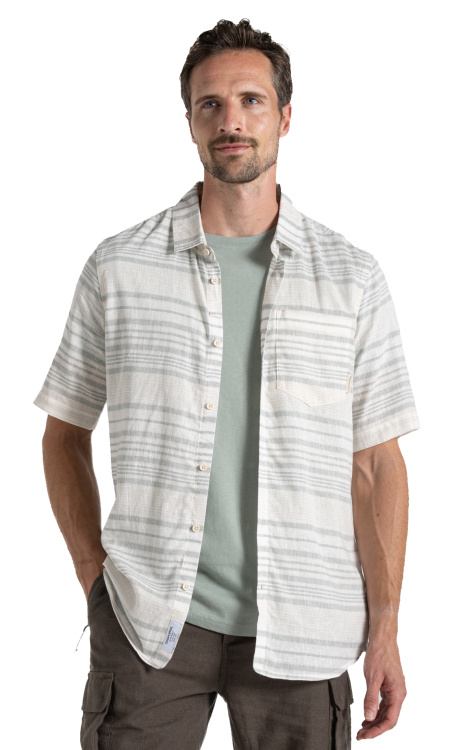 Craghoppers Cartwright Short Sleeved Shirt Craghoppers Cartwright Short Sleeved Shirt Farbe / color: lichen green stripe ()