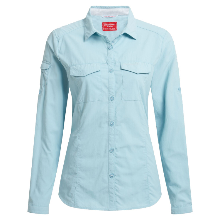 Craghoppers NosiLife Womens Adventure III Long Sleeved Shirt Craghoppers NosiLife Womens Adventure III Long Sleeved Shirt Farbe / color: sky blue ()