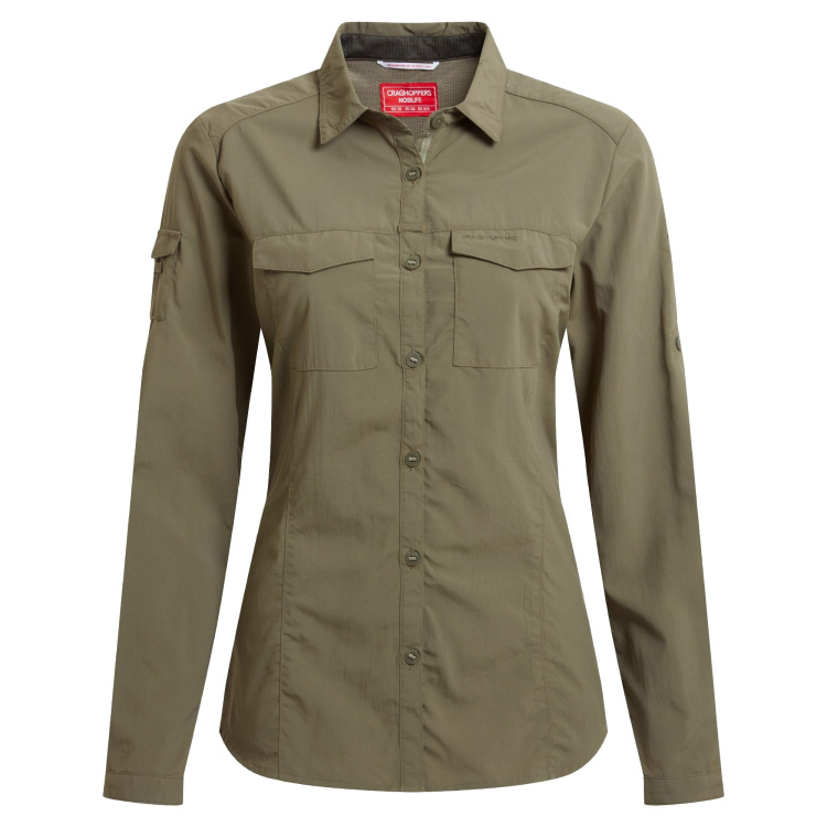 Craghoppers NosiLife Womens Adventure III Long Sleeved Shirt Craghoppers NosiLife Womens Adventure III Long Sleeved Shirt Farbe / color: wild olive ()