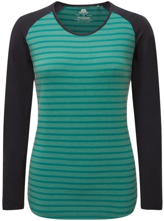 Mountain Equipment Redline LS Womens Tee Mountain Equipment Redline LS Womens Tee Farbe / color: spruce stripe/cosmos ()