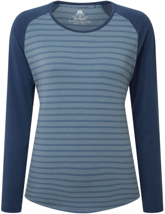 Mountain Equipment Redline LS Womens Tee Mountain Equipment Redline LS Womens Tee Farbe / color: bluefin stripe/denim ()