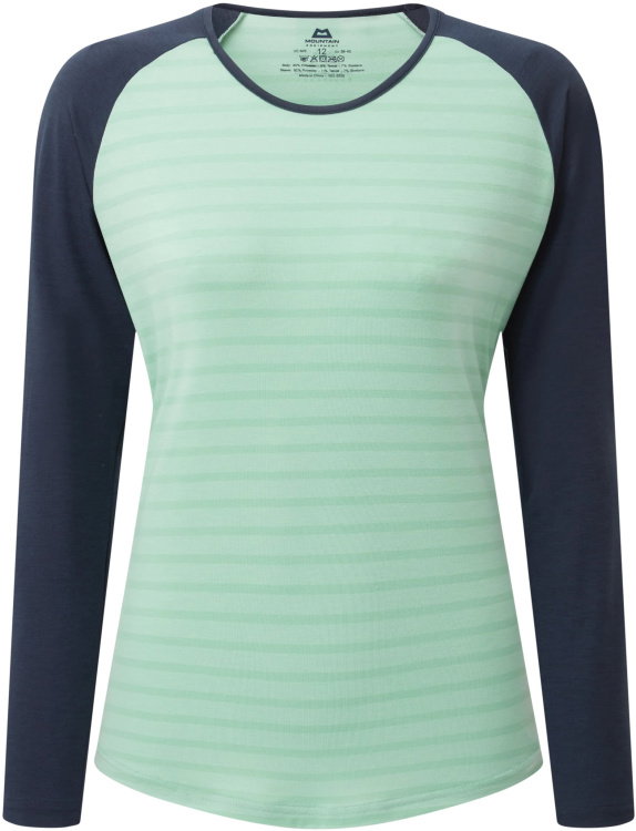 Mountain Equipment Redline LS Womens Tee Mountain Equipment Redline LS Womens Tee Farbe / color: lichen stripe/cosmos ()