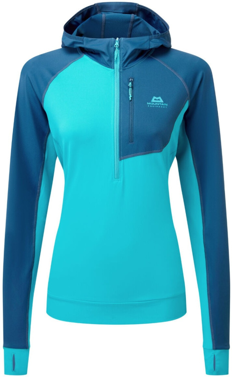 Mountain Equipment Aiguille Hooded Top Women Mountain Equipment Aiguille Hooded Top Women Farbe / color: topaz/majolica ()