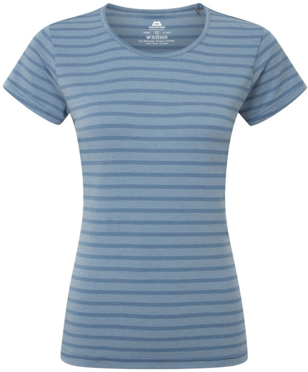 Mountain Equipment Groundup Stripe Womens Tee Mountain Equipment Groundup Stripe Womens Tee Farbe / color: bluefin stripe ()