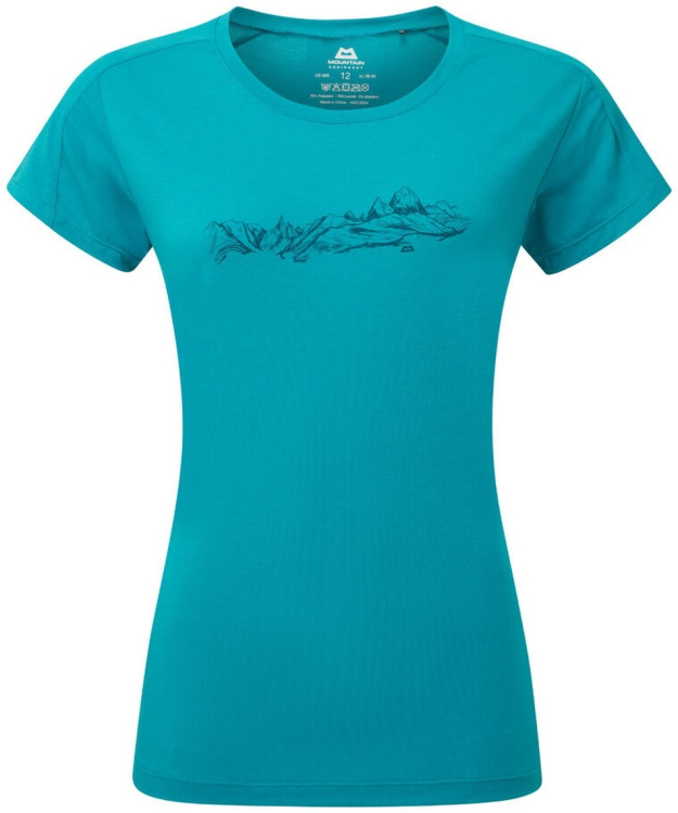 Mountain Equipment Headpoint Skyline Womens Tee Mountain Equipment Headpoint Skyline Womens Tee Farbe / color: topaz ()