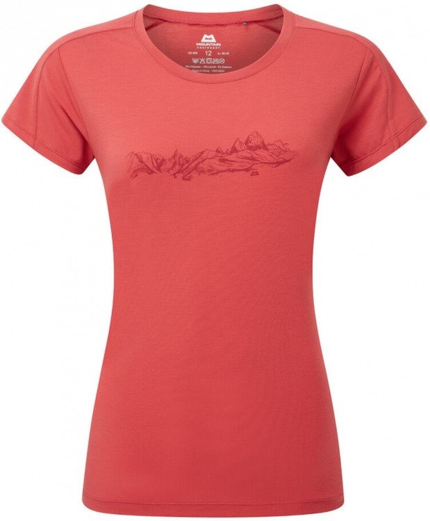 Mountain Equipment Headpoint Skyline Womens Tee Mountain Equipment Headpoint Skyline Womens Tee Farbe / color: rosewood ()