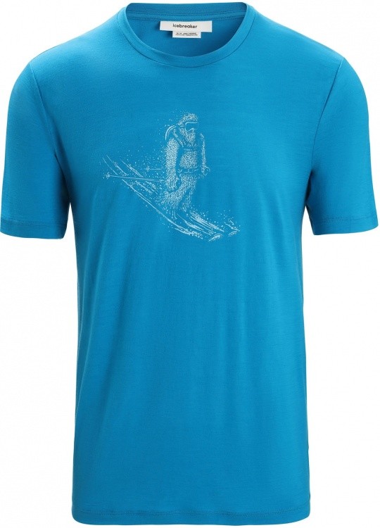 Icebreaker Tech Lite II SS Tee Skiing Yeti Icebreaker Tech Lite II SS Tee Skiing Yeti Farbe / color: geo blue ()