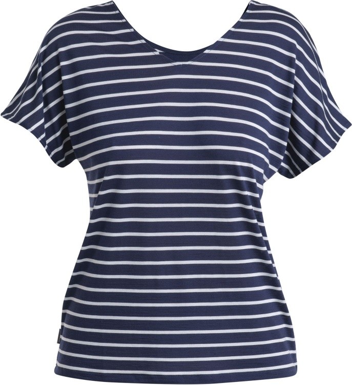 Icebreaker Womens Drayden Reversible SS Top Icebreaker Womens Drayden Reversible SS Top Farbe / color: stripe/midnight navy/snow ()