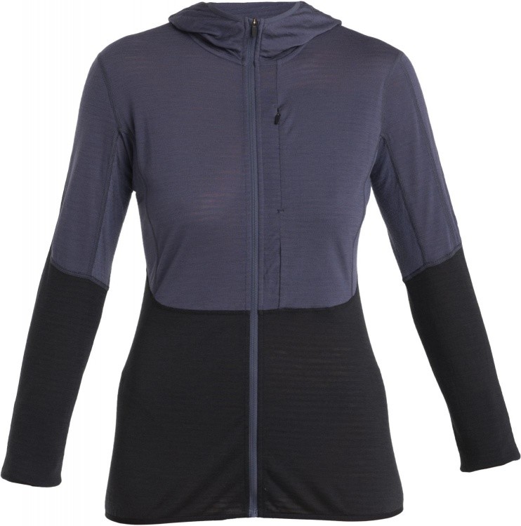 Icebreaker Womens Descender LS Zip Hoodie Icebreaker Womens Descender LS Zip Hoodie Farbe / color: graphite/black ()