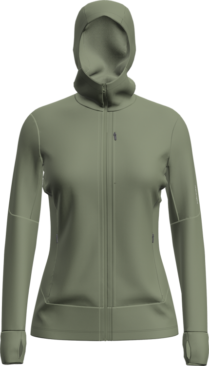 Icebreaker Womens Quantum IV LS Zip Hoodie Icebreaker Womens Quantum IV LS Zip Hoodie Farbe / color: lichen ()