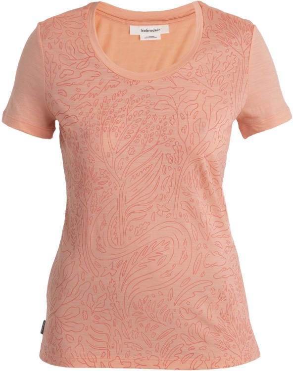 Icebreaker Womens Tech Lite III SS Scoop Tee Through Woods Icebreaker Womens Tech Lite III SS Scoop Tee Through Woods Farbe / color: glow ()