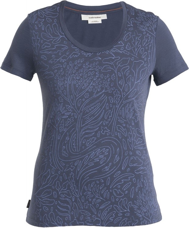 Icebreaker Womens Tech Lite III SS Scoop Tee Through Woods Icebreaker Womens Tech Lite III SS Scoop Tee Through Woods Farbe / color: graphite ()