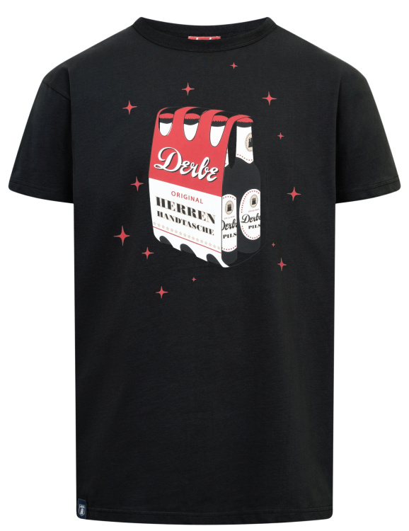 Derbe T-Shirt Herrenhandtasche rot weiß Derbe T-Shirt Herrenhandtasche rot weiß Farbe / color: jet black ()