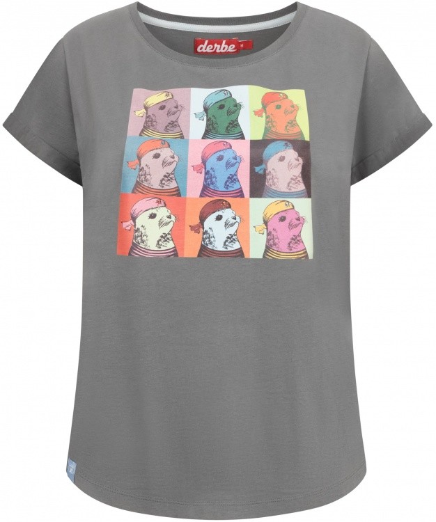 Derbe T-Shirt Robbe Collage Women Derbe T-Shirt Robbe Collage Women Farbe / color: lava smoke ()