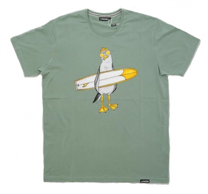 Lakor Surfing Seagull T-Shirt Lakor Surfing Seagull T-Shirt Farbe / color: green bay ()
