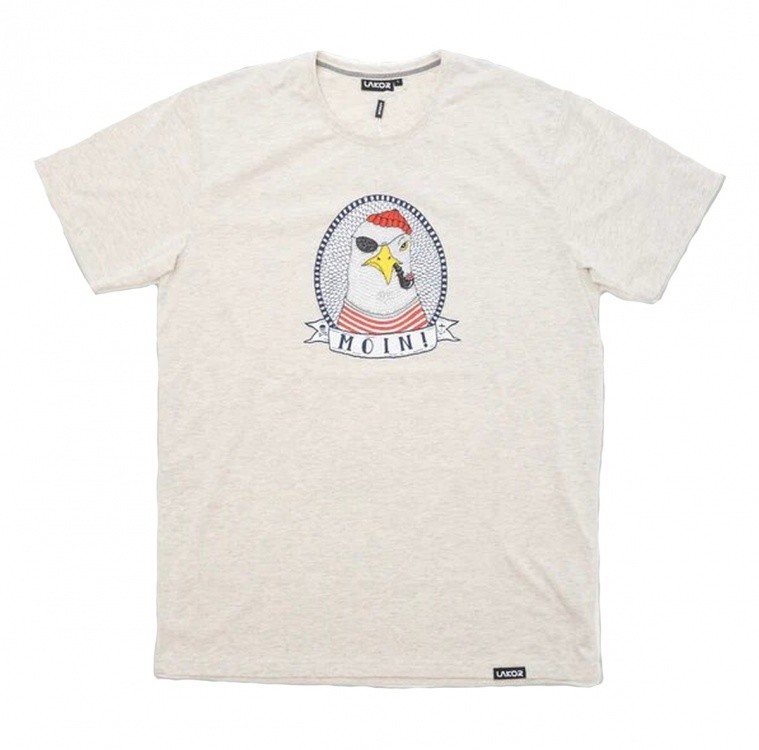 Lakor Moin! T-Shirt Lakor Moin! T-Shirt Farbe / color: oatmeal melange ()