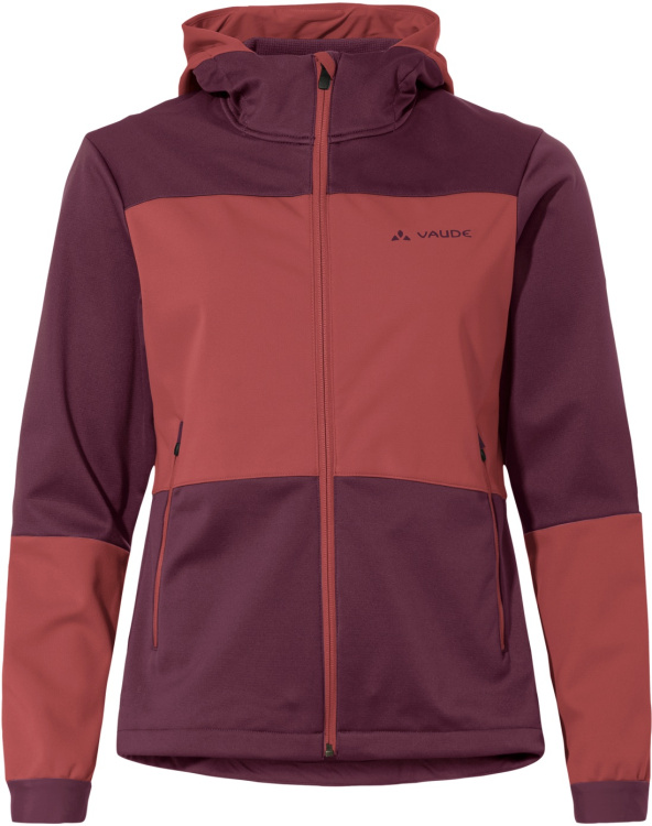 VAUDE Womens Qimsa Hooded Softshell Jacket VAUDE Womens Qimsa Hooded Softshell Jacket Farbe / color: cassis ()