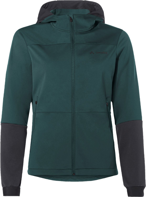 VAUDE Womens Qimsa Hooded Softshell Jacket VAUDE Womens Qimsa Hooded Softshell Jacket Farbe / color: deep pond ()