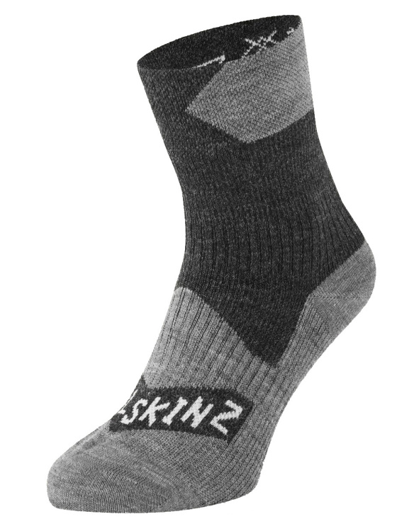 Sealskinz Bircham Waterproof AW Ankle Length Sock Sealskinz Bircham Waterproof AW Ankle Length Sock Farbe / color: black/grey ()