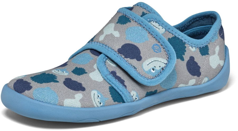Affenzahn Barfußschuh Hausschuh Baumwolle Movy Affenzahn Barfußschuh Hausschuh Baumwolle Movy Farbe / color: Hai grau ()