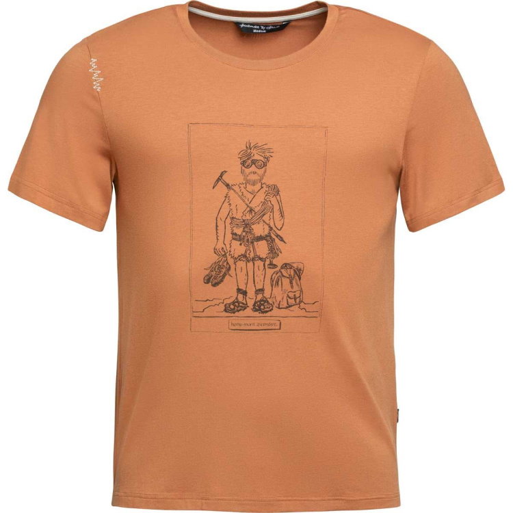 Chillaz Homo Mons Ascendere T-Shirt Men Chillaz Homo Mons Ascendere T-Shirt Men Farbe / color: orange brown ()