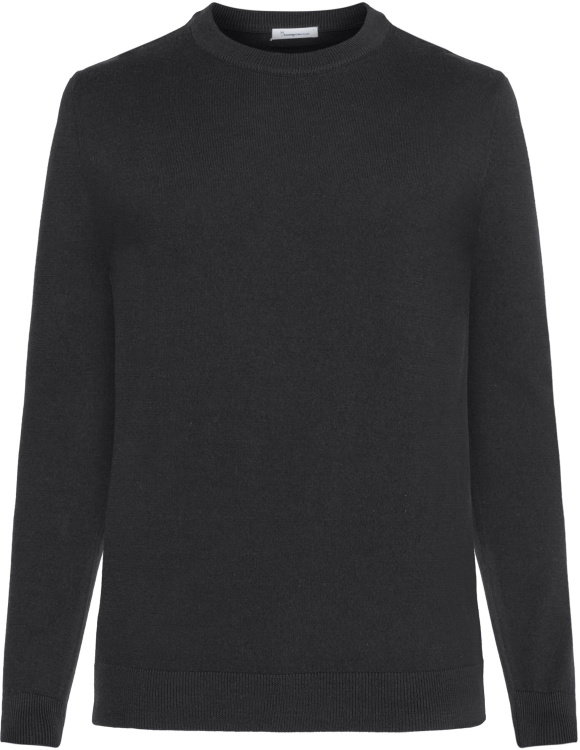 KnowledgeCotton Apparel Merino Knit Crew KnowledgeCotton Apparel Merino Knit Crew Farbe / color: black jet ()