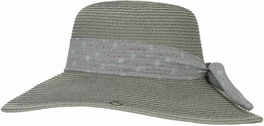 P.A.C. Kellii Classic Straw Hat P.A.C. Kellii Classic Straw Hat Farbe / color: grey cottage flower scarf 002 ()