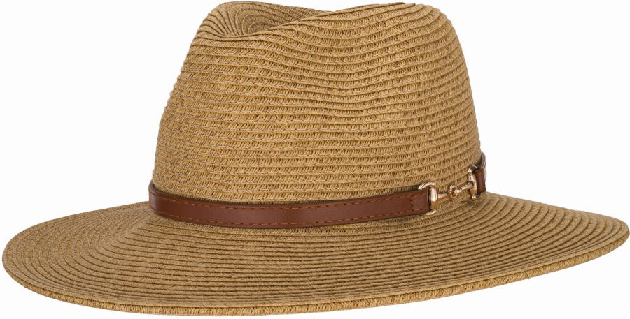 P.A.C. Ecuador Panama Straw Hat P.A.C. Ecuador Panama Straw Hat Farbe / color: dark beige leather latch brown 002 ()