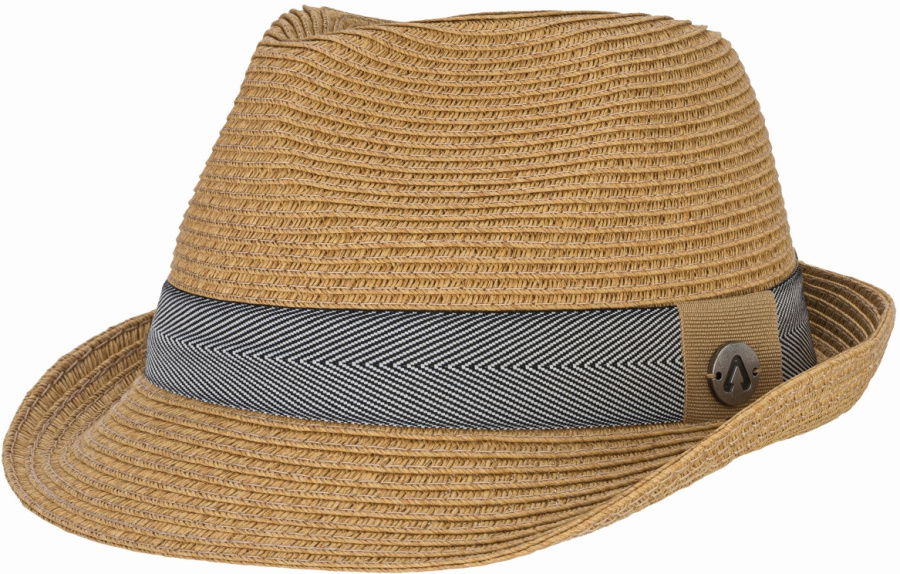 P.A.C. Blues Trilby Straw Hat P.A.C. Blues Trilby Straw Hat Farbe / color: dark beige herringbone anthra 001 ()