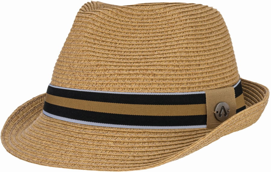 P.A.C. Blues Trilby Straw Hat P.A.C. Blues Trilby Straw Hat Farbe / color: dark beige caramel stripe 001 ()