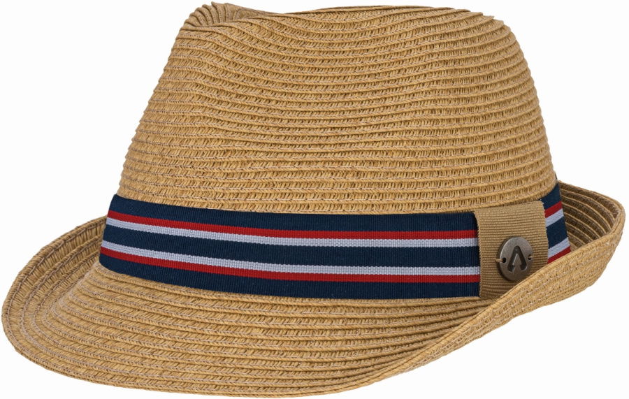 P.A.C. Blues Trilby Straw Hat P.A.C. Blues Trilby Straw Hat Farbe / color: dark beige marine stripe 001 ()