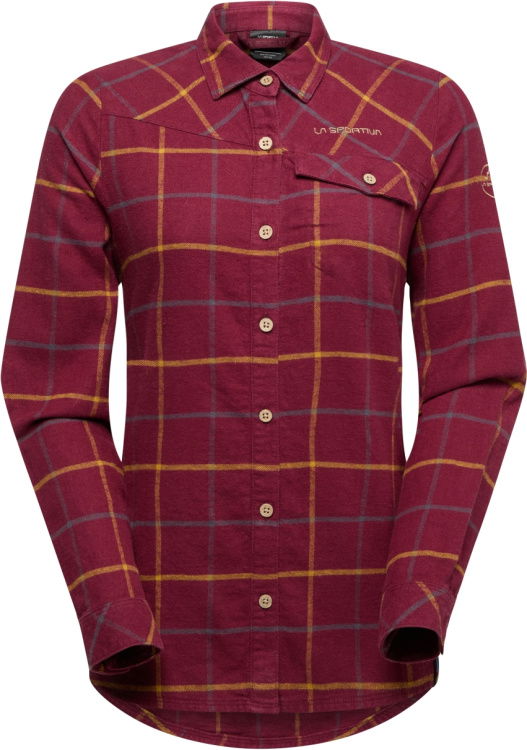 La Sportiva Rambler Light Flannel Shirt Women La Sportiva Rambler Light Flannel Shirt Women Farbe / color: redwood/savana ()