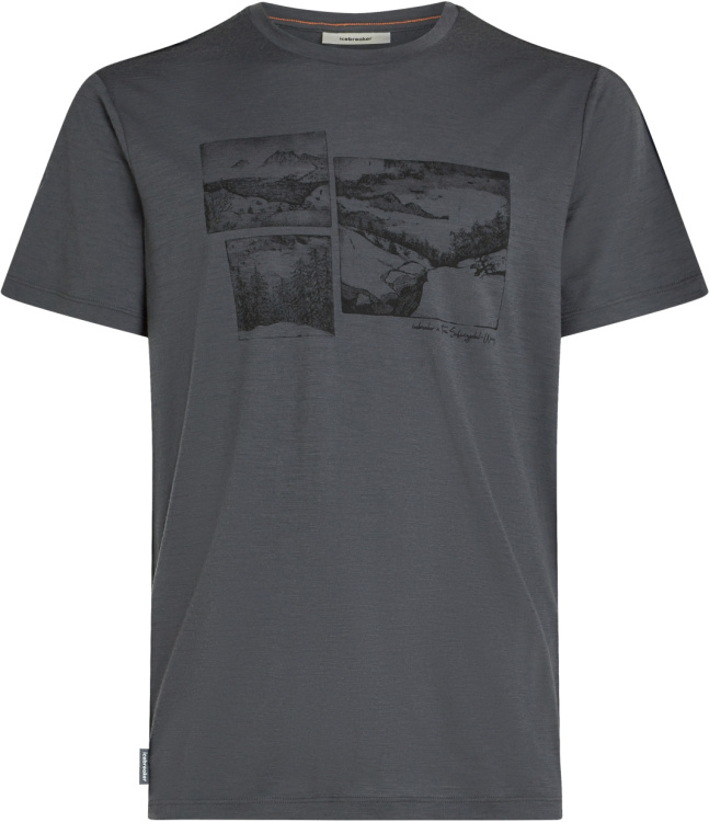 Icebreaker Tech Tee SS Tee The Climb Icebreaker Tech Tee SS Tee The Climb Farbe / color: obsidian ()
