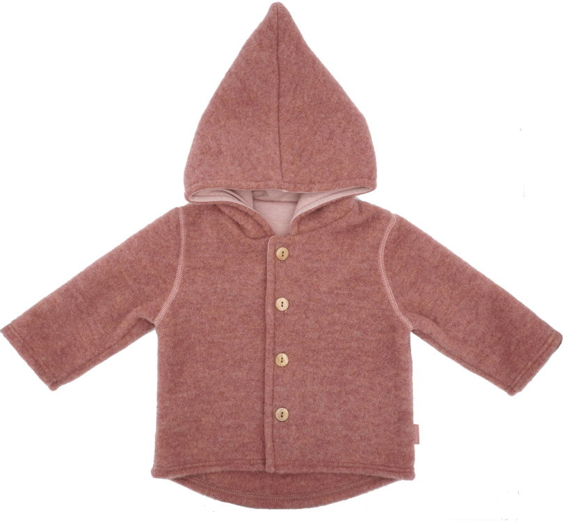maximo GOTS Wollfleece Baby Jacke maximo GOTS Wollfleece Baby Jacke Farbe / color: rose ()