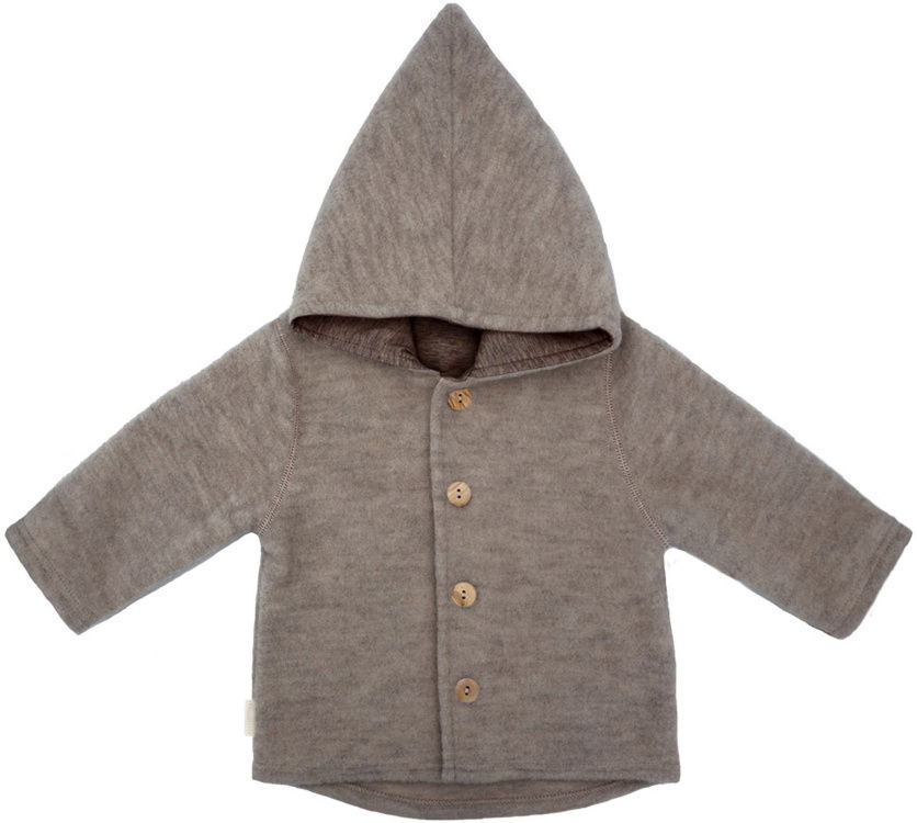 maximo GOTS Wollfleece Baby Jacke maximo GOTS Wollfleece Baby Jacke Farbe / color: braun ()