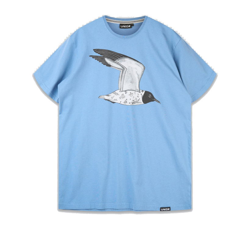 Lakor Tattooed Seagull T-Shirt Lakor Tattooed Seagull T-Shirt Farbe / color: captains blue ()