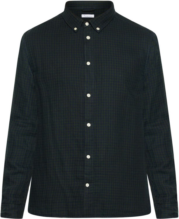 KnowledgeCotton Apparel Double Layer Checkered Shirt KnowledgeCotton Apparel Double Layer Checkered Shirt Farbe / color: green check ()