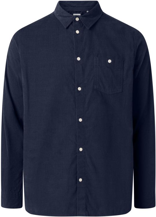KnowledgeCotton Apparel 26 Wales Cordury Shirt KnowledgeCotton Apparel 26 Wales Cordury Shirt Farbe / color: total eclipse ()