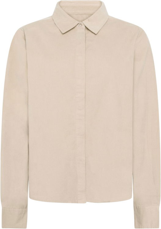 KnowledgeCotton Apparel A-Shape 26 Wales Corduroy Shirt Women KnowledgeCotton Apparel A-Shape 26 Wales Corduroy Shirt Women Farbe / color: light feather gray ()