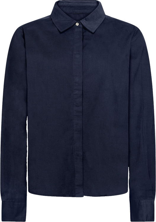 KnowledgeCotton Apparel A-Shape 26 Wales Corduroy Shirt Women KnowledgeCotton Apparel A-Shape 26 Wales Corduroy Shirt Women Farbe / color: total eclipse ()