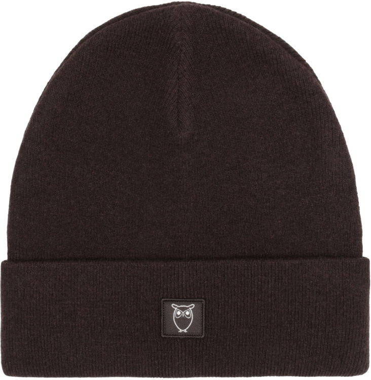 KnowledgeCotton Apparel Double Layer Wool Beanie KnowledgeCotton Apparel Double Layer Wool Beanie Farbe / color: chocolate torte ()