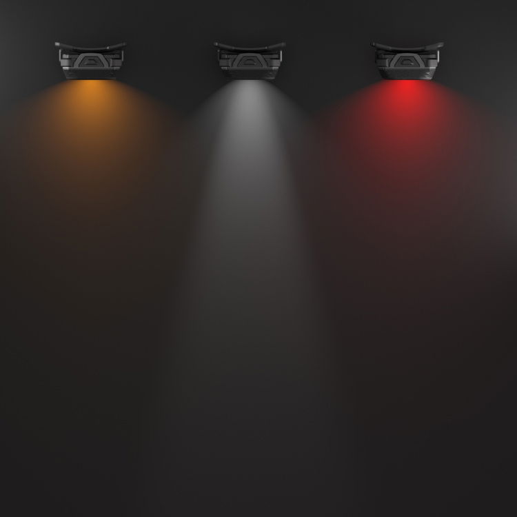 Drei Farbmodi / three light color modes