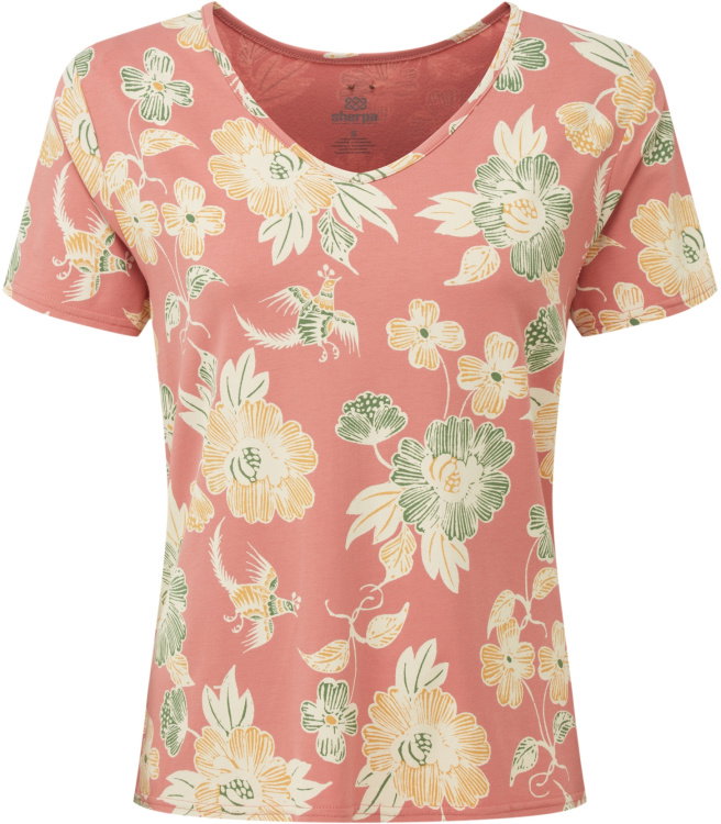 Sherpa Adventure Gear Neha V-Neck Tee Sherpa Adventure Gear Neha V-Neck Tee Farbe / color: floral brick dust floral ()