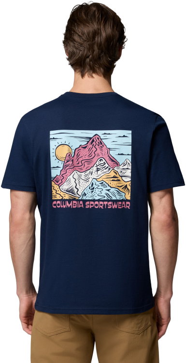 Columbia CSC Outdoor Back Graphic Tee Columbia CSC Outdoor Back Graphic Tee Farbe / color: collegiate navy/sunscape ()
